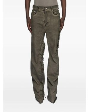 Rick Owens Bolan Frayed Jeans - Brown