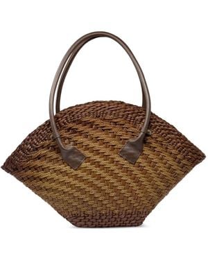 Sensi Studio Thick Weave Shoulder Bag - Brown