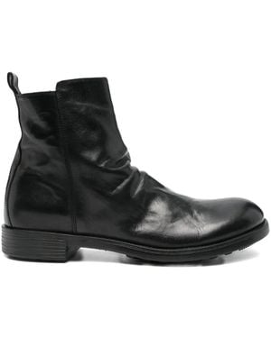 Officine Creative Botas con detalle de cremallera - Negro