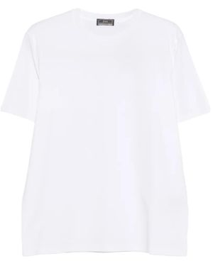 Herno Round-Neck Short-Sleeve T-Shirt - White