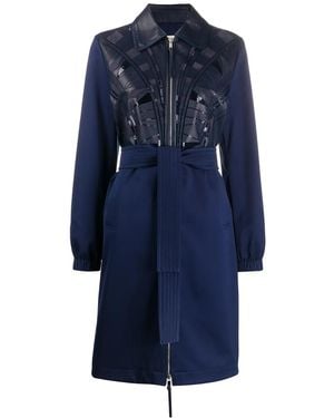 PUCCI Sequin-embellished Panelled Coat - Blue
