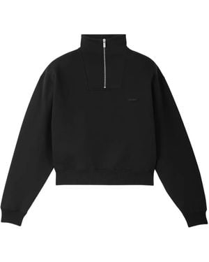 Jacquemus ジップアップ スウェットシャツ - ブラック