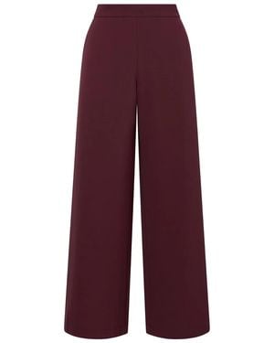 Maliparmi Pantaloni A Gamba Ampia - Viola
