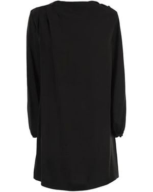 Weekend by Maxmara Puff-Sleeve Mini Dress - Black