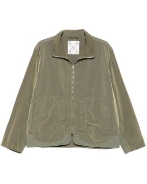 RANRA Giacca Con Tasca Applicata E Logo - Verde