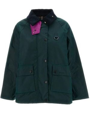 Barbour X Paul Smith Loves Waxed Cotton Jacket - Green