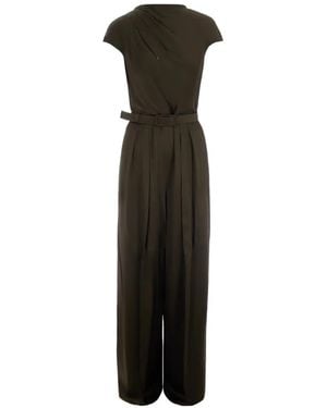 Max Mara Vespa Belted Jumpsuit - Black