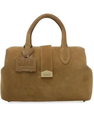 Schell Logo-Plaque Leather Tote Bag - Metallic