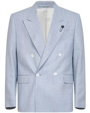 Lardini Double-Breasted Blazer - Blue
