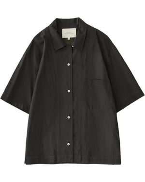 Studio Nicholson Chemise Delos À Poche Poitrine - Black