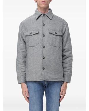 Brooksfield Button-Up Shirt Jacket - Gray