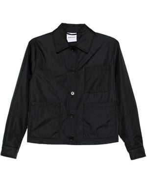 Aspesi Button-Fastening Patch-Pocket Jacket - Black