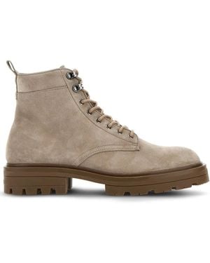 Hogan H673 Suede Boots - Brown