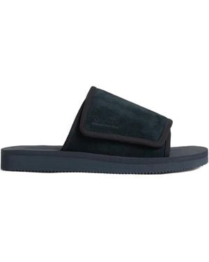 Suicoke X Thisisneverthat Sandali Slides Con Fascia - Blu