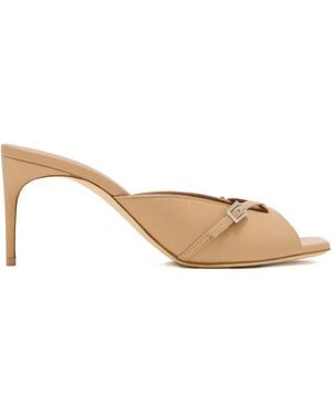 Malone Souliers 70Mm Crossover Strap Sandals - Natural