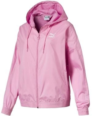 PUMA Essentials Hooded Windbreaker Jacket - Pink