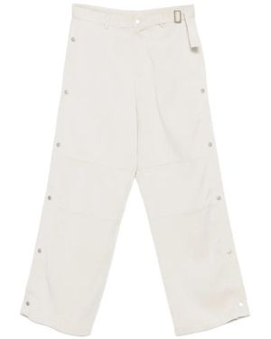 Carrera Knox Press-Stud Wide-Leg Trousers - White