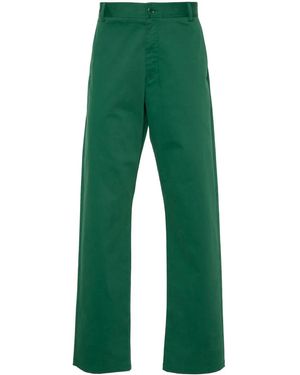 Moschino Mid-rise Straight-leg Chinos - Green