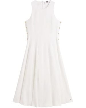 Tommy Hilfiger Sleeveless Midi Dress - White