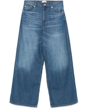 Ganni Wide-Leg Trousers - Blue