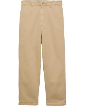 Prada Hose Mit Triangel-Logo - Natur