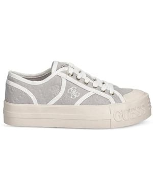 Guess Issah Panelled Trainers - White