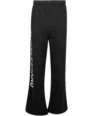 Purple Brand Wordmark Track Trousers - Black