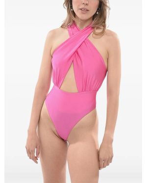 ANDAMANE Hola Criss-Cross Bodysuit - Pink