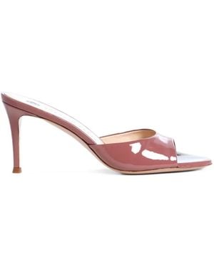 Roberto Festa Boa Patent-Leather Heeled Sandals - Pink