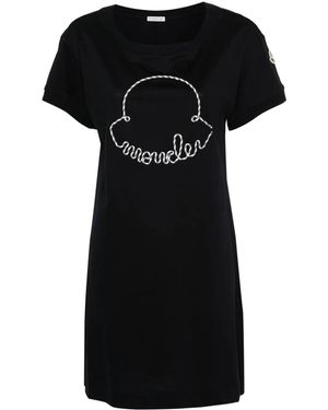 Moncler ロゴ ミニドレス - ブラック