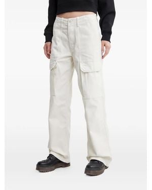 Vans Pantalones Con Trabillas Y Bolsillo Lateral - Blanco