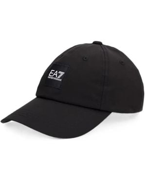 EA7 Logo-Patch Baseball Cap - Black