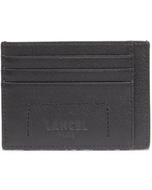 Lancel 6Cc/Id Leather Card Holder - Grey