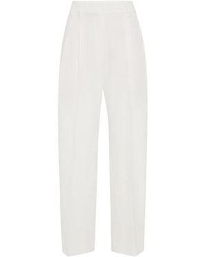 Brunello Cucinelli Tailored Trousers - White