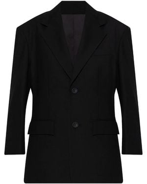 Issey Miyake Uni-Form Buttoned Blazer - Black