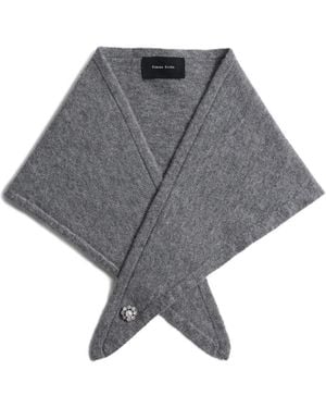 Simone Rocha Cashmere Neckerchief - Grey