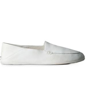 Calvin Klein Slip-On Leather Trainers - White