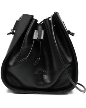 forte_forte Drawstring Crossbody Bag - Black