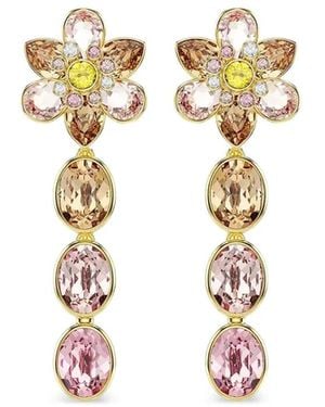 Swarovski Idyllia Flower Drop Earrings - White