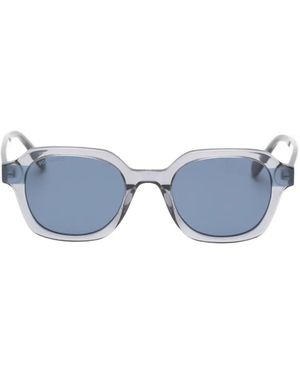 Benetton Juan Geometric-Frame Sunglasses - Blue