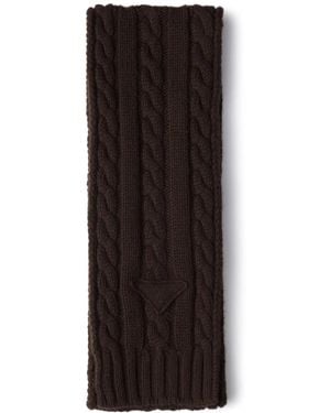 Prada Pashmina de punto de ochos - Negro