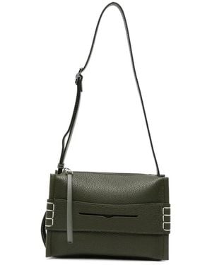 JW Anderson Bandolera Keeper Pequeña De Piel Con Costuras En Contraste - Verde