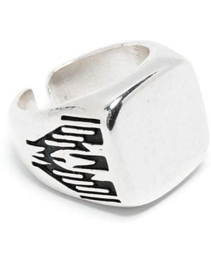 Isabel Marant Square-Face Ring - White