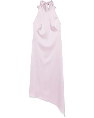 Amsale Asymmetrisches Neckholder-Kleid - Pink