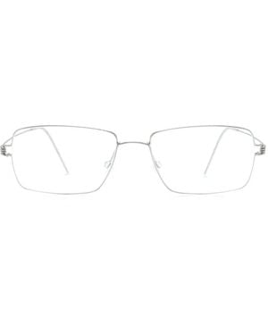 Lindberg Rectangle-Frame Glasses - Metallic