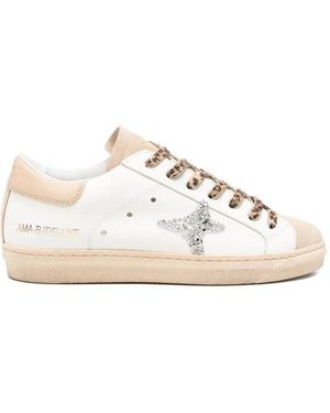 AMA BRAND Logo-Embellished Trainers - White