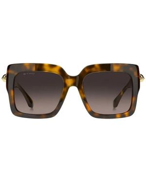 Etro Drop Tortoiseshell-Effect Square-Frame Sunglasses - Brown