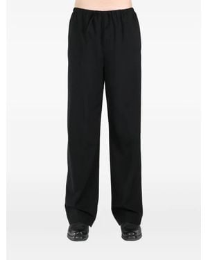 The Row Wool Trousers - Black