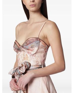 Zimmermann Alchemy Structured Midi Dress - Pink