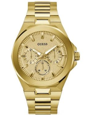 Guess Chamfer 44Mm Watch - Metallic